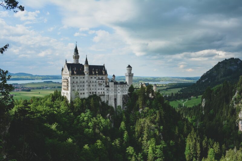 white concrete European castle in Germany